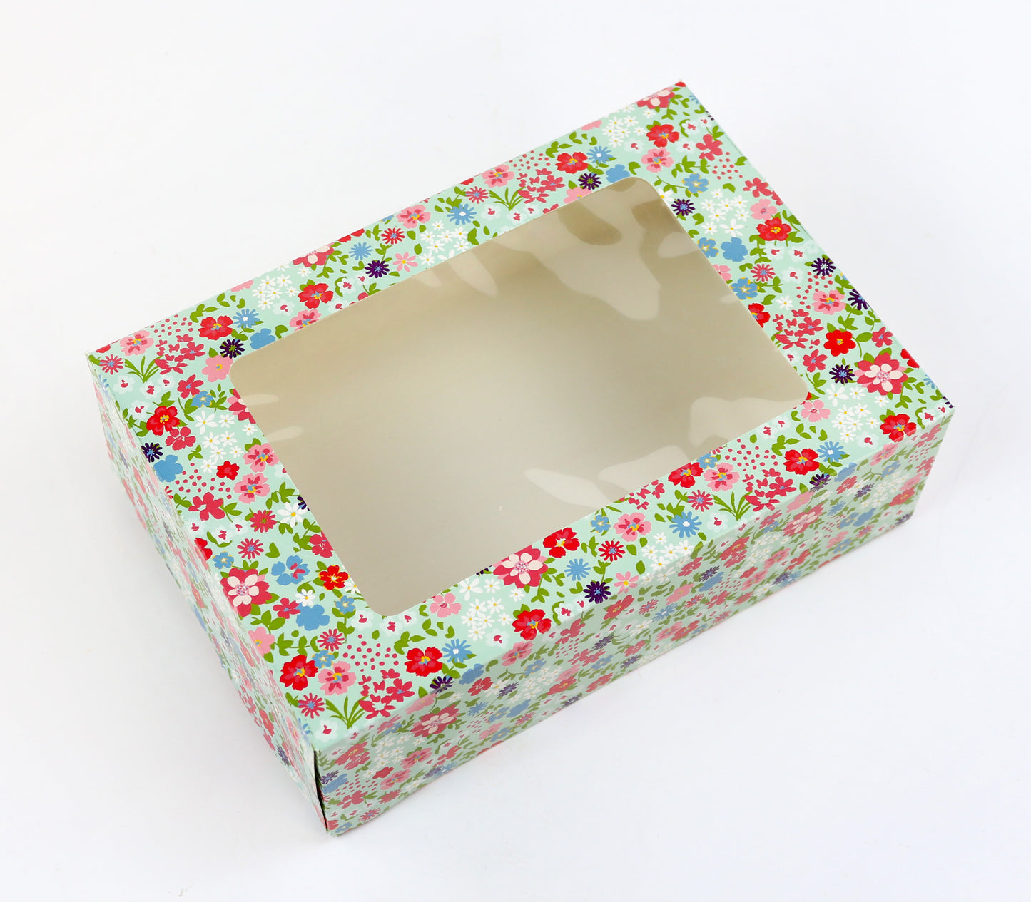 Floral Cookie Box With Window