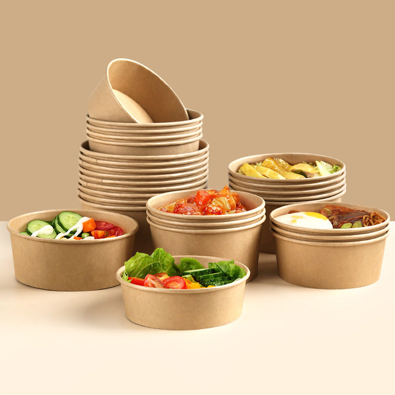 Heavy Duty White & Brown Paper Soup Container 500ml / 750ml / 1000ml / 1300ml