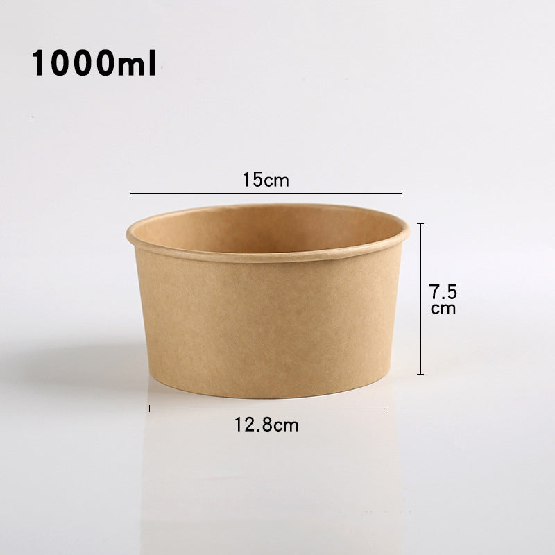 Heavy Duty White & Brown Paper Soup Container 500ml / 750ml / 1000ml / 1300ml
