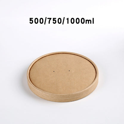 Heavy Duty White & Brown Paper Soup Container 500ml / 750ml / 1000ml / 1300ml