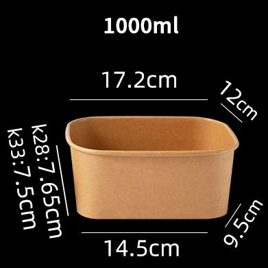 Rectangular Food Container 500ml / 750ml /1000ml