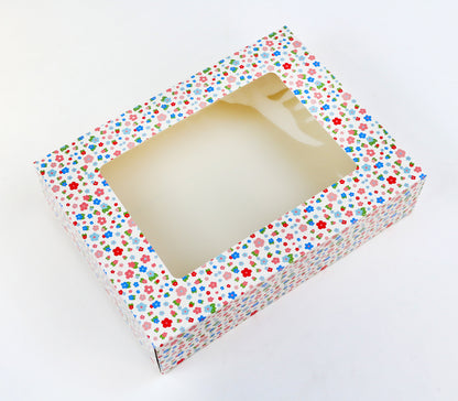 Floral Cookie Box With Window