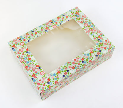Floral Cookie Box With Window
