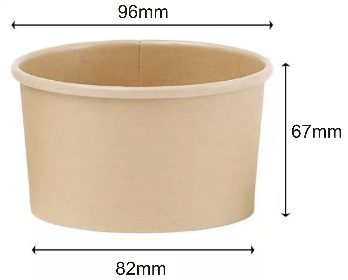 12oz Kraft Soup Containers With Lids