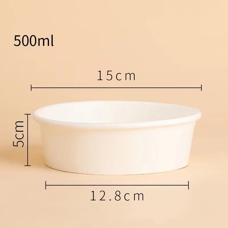 Heavy Duty White & Brown Paper Soup Container 500ml / 750ml / 1000ml / 1300ml