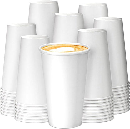 4/8/10/12/16oz Single Wall White Paper Cups