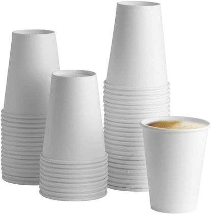 4/8/10/12/16oz Single Wall White Paper Cups