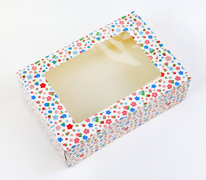 Floral Cookie Box With Window