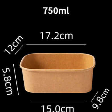 Rectangular Food Container 500ml / 750ml /1000ml