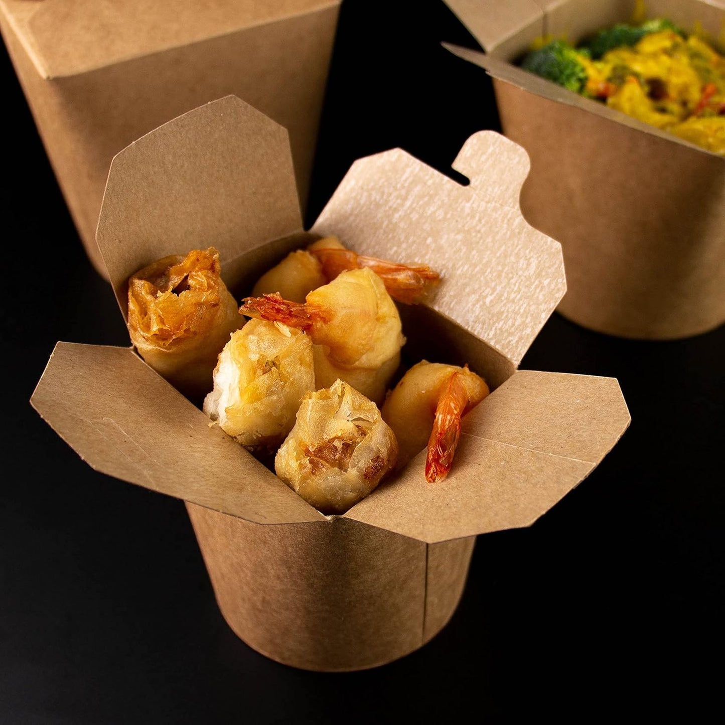 Compostable Small Food Tub / Noodle Box 16oz / 26oz / 32oz