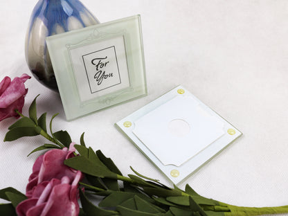 Set of 2 Glass Coasters