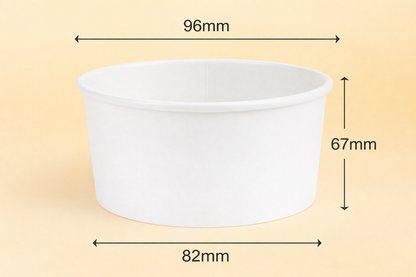 12oz White Soup Containers With Lids