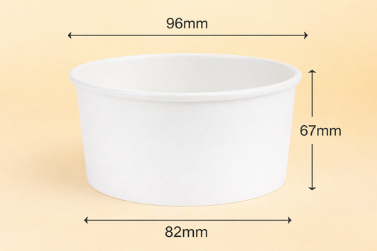 12oz White Soup Containers With Lids