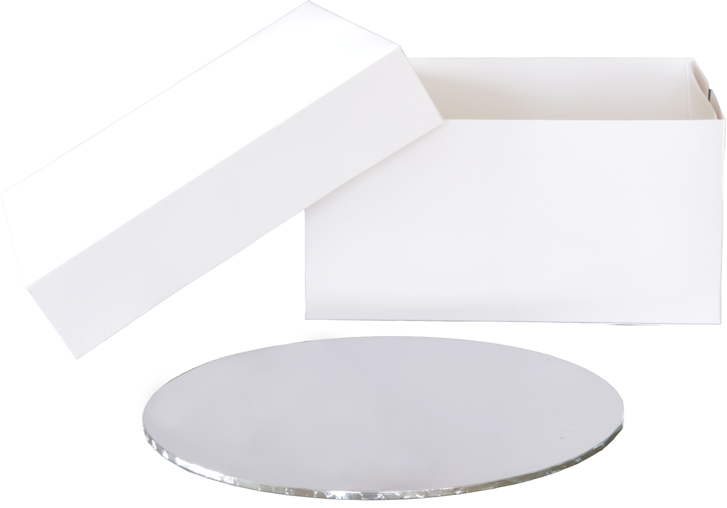 12'' White Cake Boxes + Rigid Cake Board