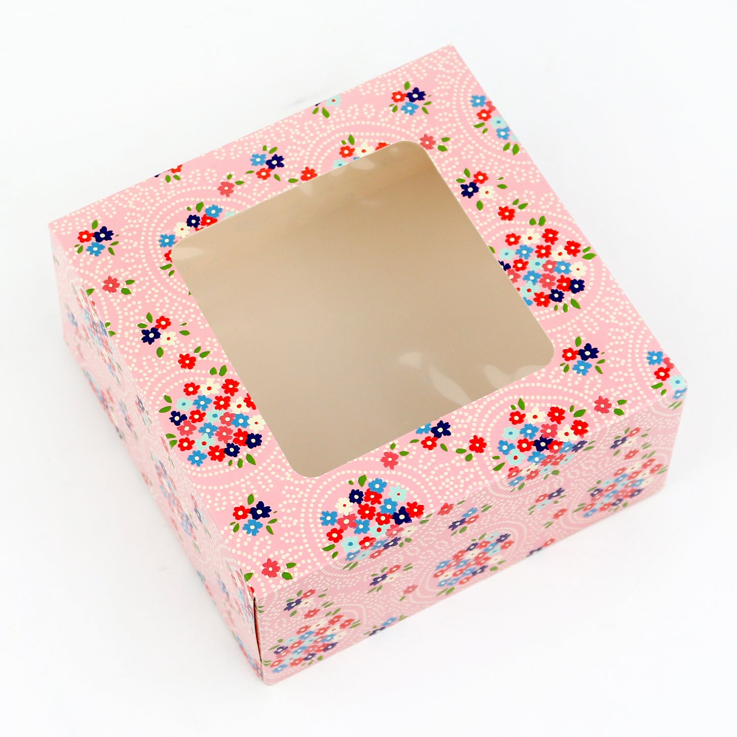 Cluster of Flowers Cookie Box With Window