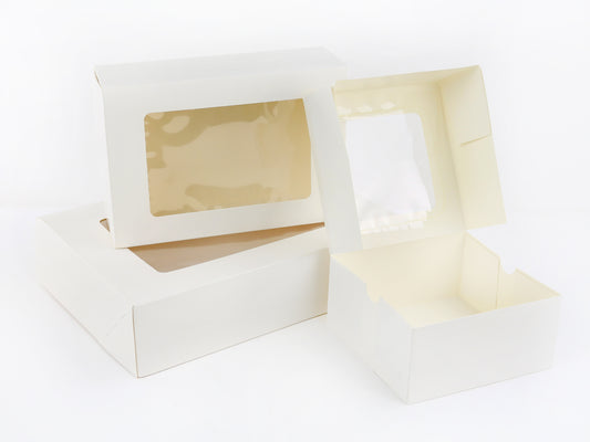 White Cookie Box With Window