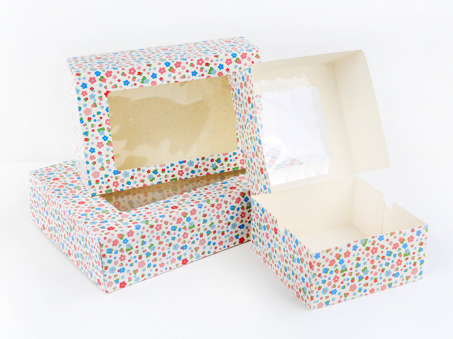 Floral Cookie Box With Window