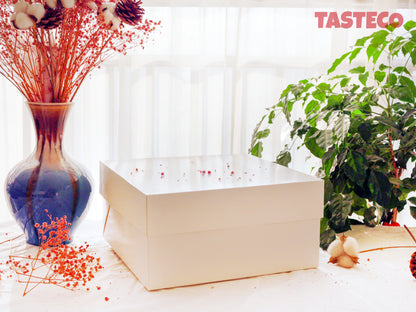 12'' White Cake Boxes + Rigid Cake Board