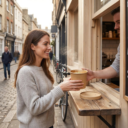 32oz Kraft Soup Containers With Lids