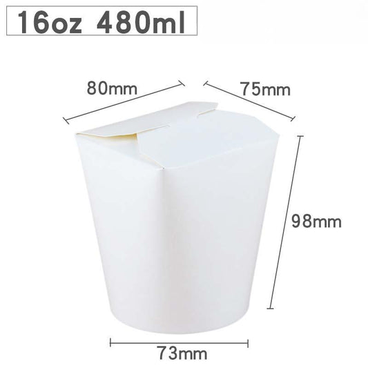 16oz White Noodle Boxes