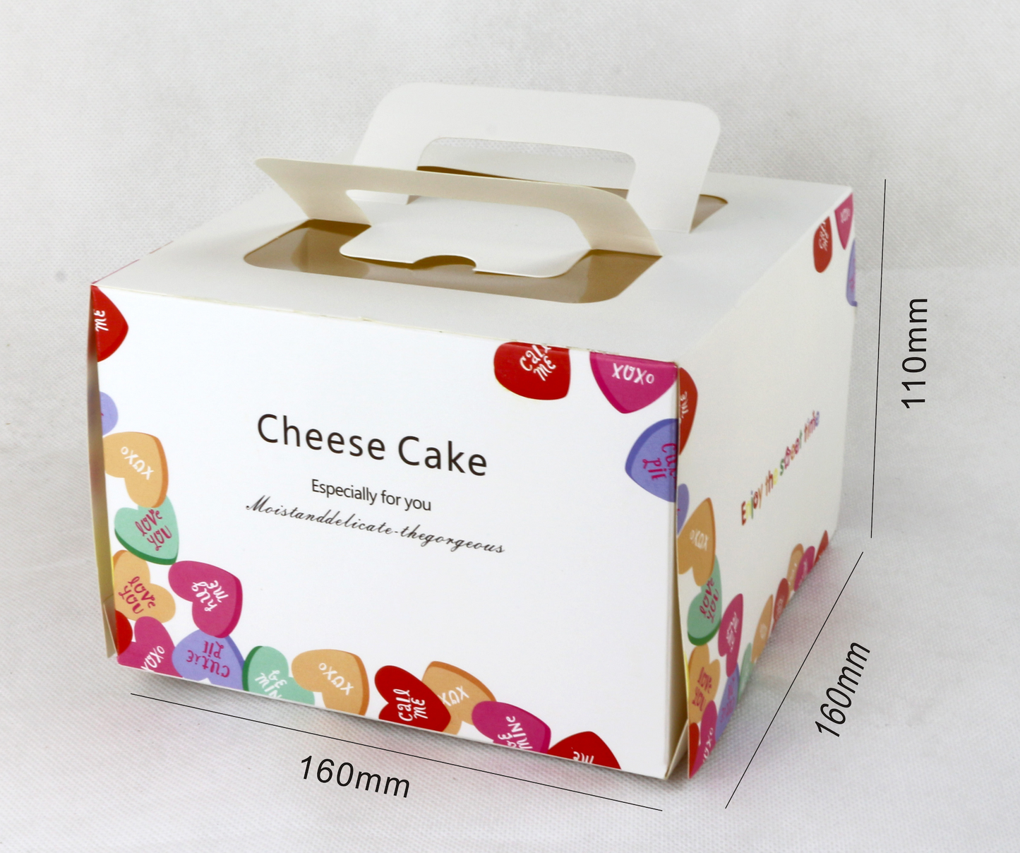 6'' Luxury Windowed Cake Boxes with Handle (2 Designs)