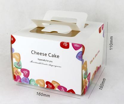 6'' Luxury Windowed Cake Boxes with Handle (2 Designs)